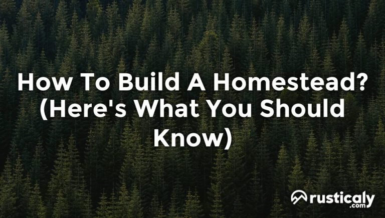 how to build a homestead
