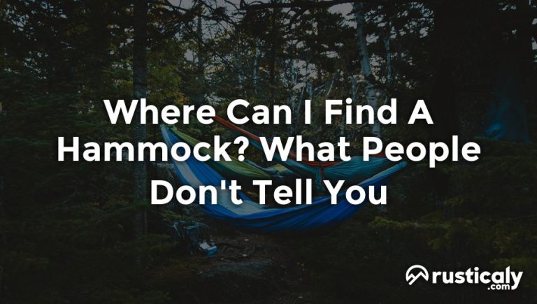 where can i find a hammock