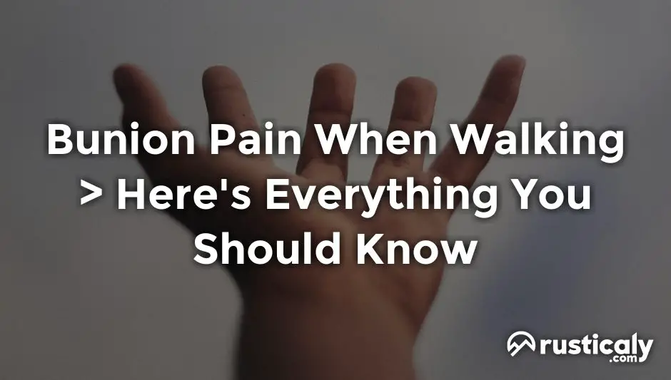 bunion pain when walking