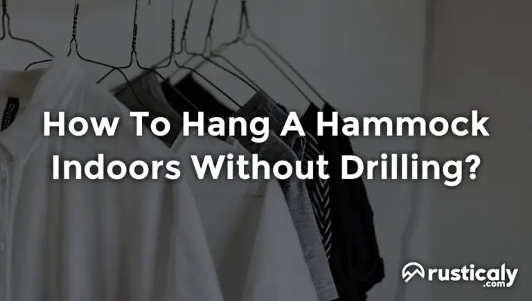 how to hang a hammock indoors without drilling