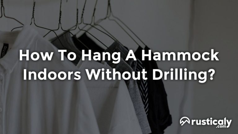 how to hang a hammock indoors without drilling