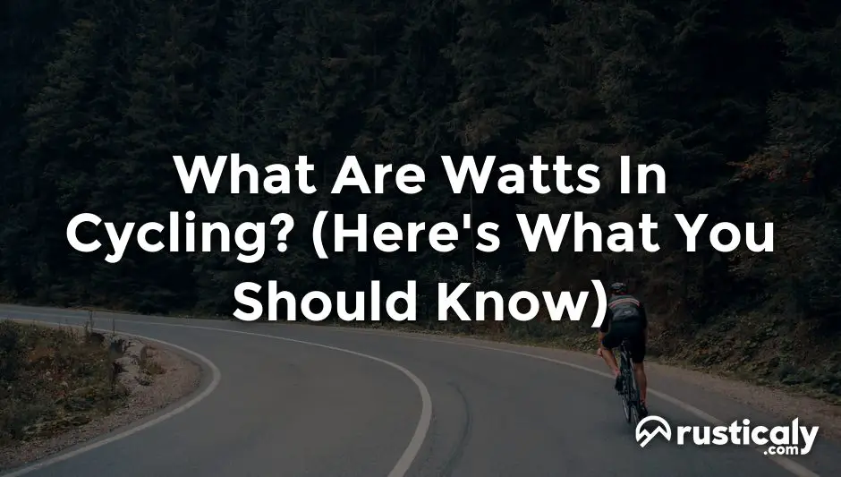 what are watts in cycling