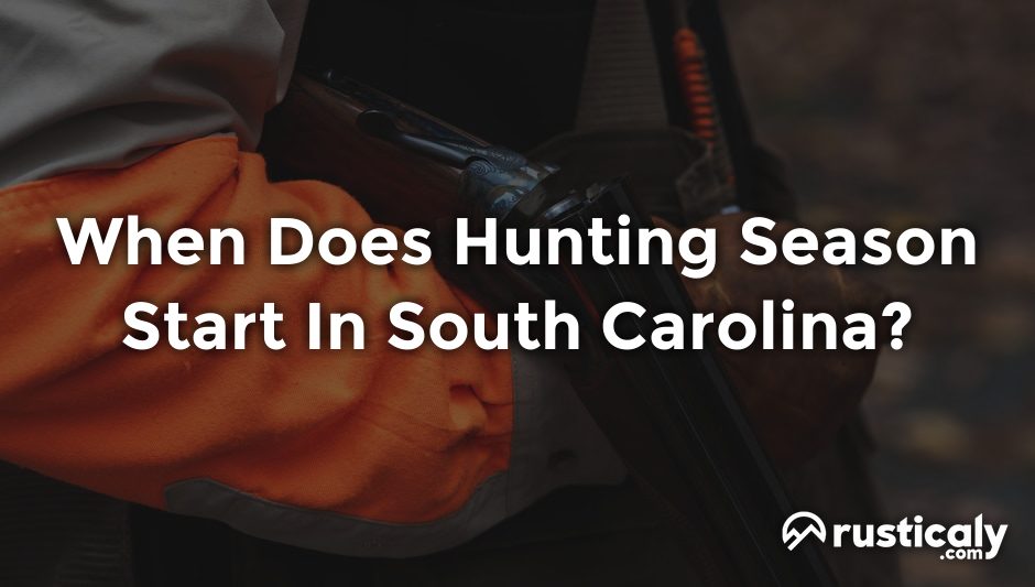 when does hunting season start in south carolina