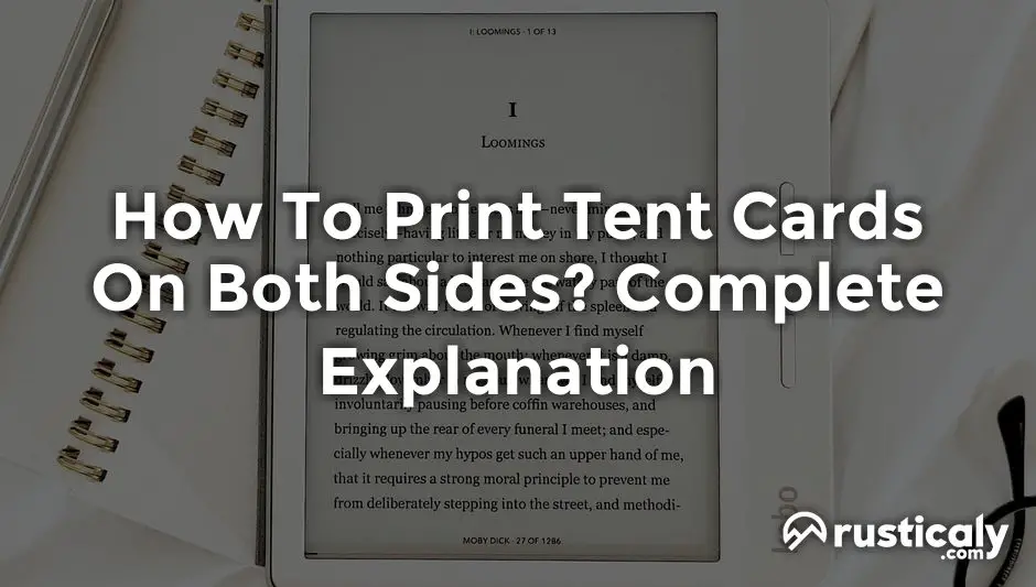 how to print tent cards on both sides