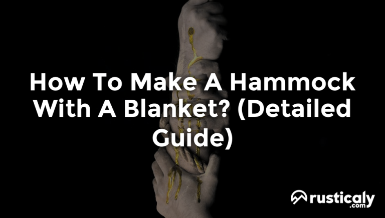 how to make a hammock with a blanket