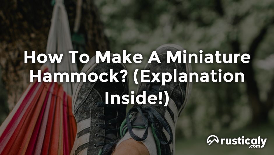 how to make a miniature hammock