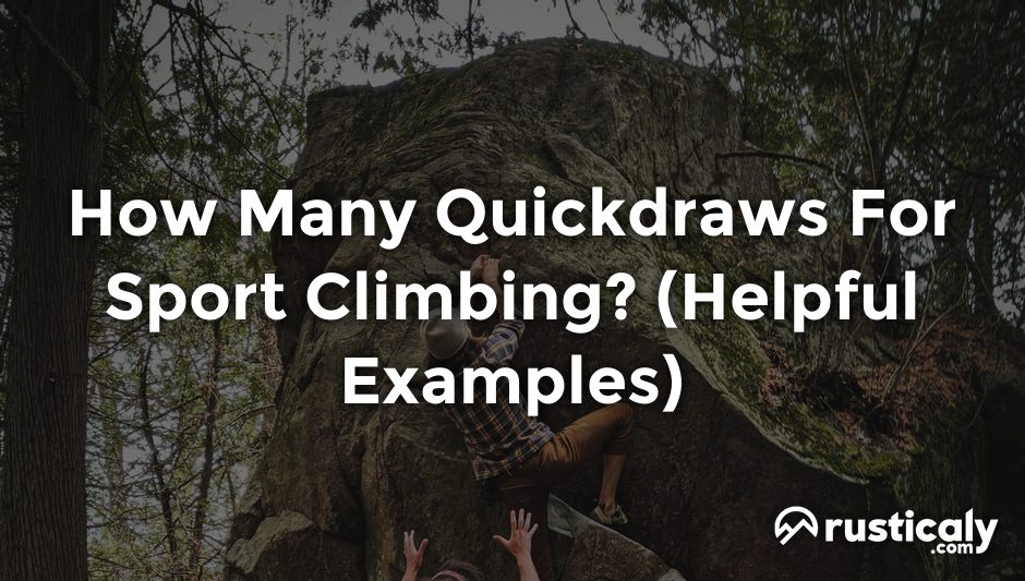 how many quickdraws for sport climbing