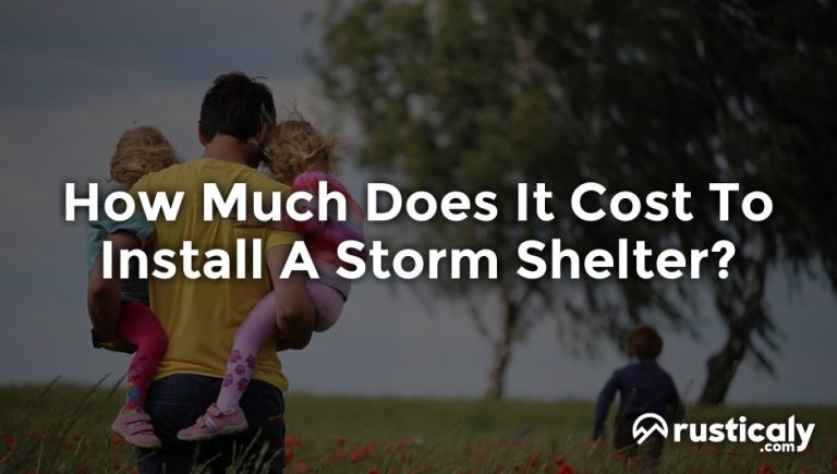 how much does it cost to install a storm shelter