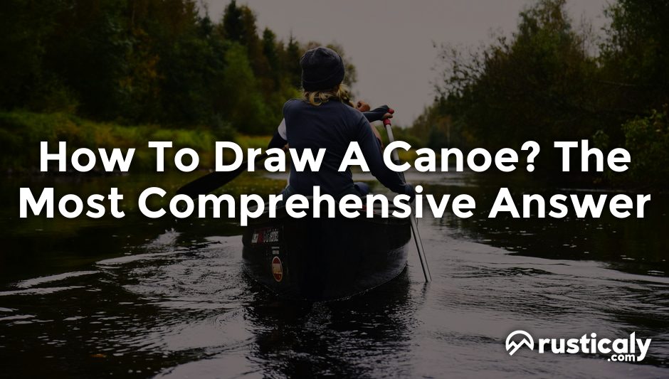 how to draw a canoe