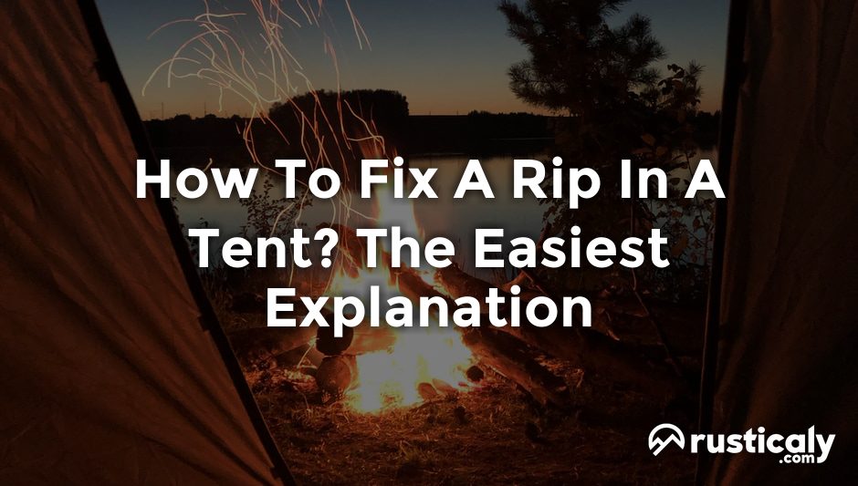 how to fix a rip in a tent