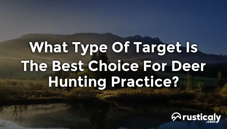 what type of target is the best choice for deer hunting practice