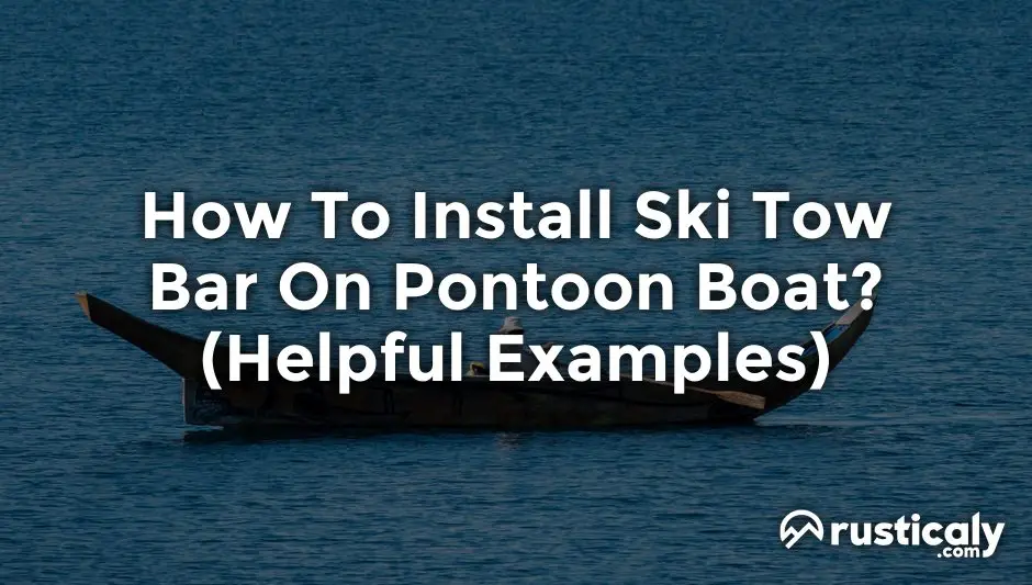 how to install ski tow bar on pontoon boat