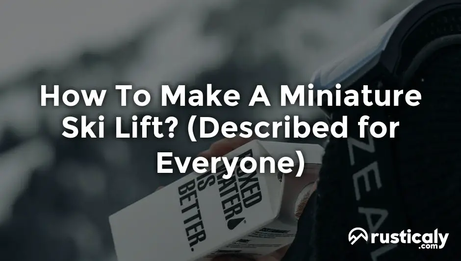 How To Make A Miniature Ski Lift? (Finally Explained!)