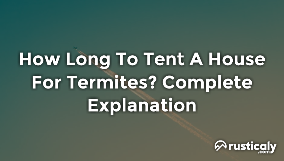 how long to tent a house for termites