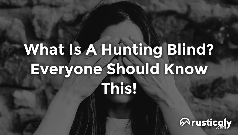 what is a hunting blind