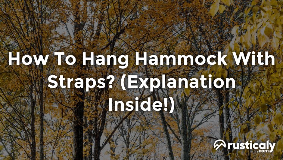 how to hang hammock with straps
