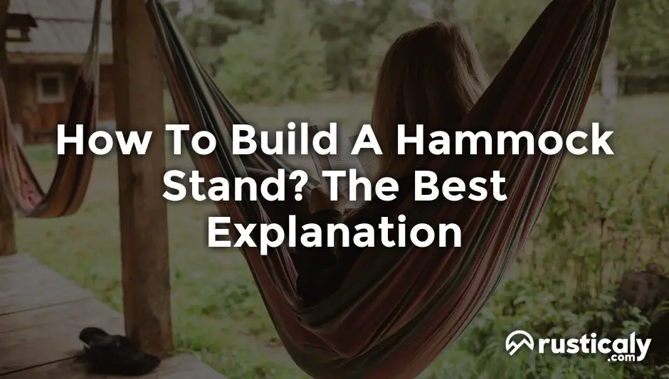 how to build a hammock stand