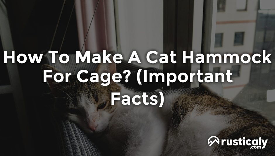 how to make a cat hammock for cage