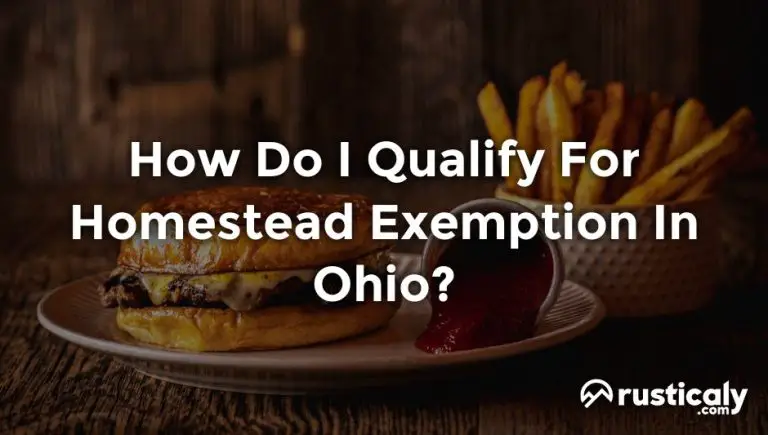 how do i qualify for homestead exemption in ohio