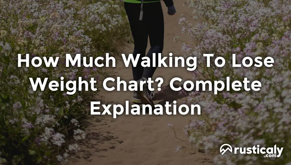 how much walking to lose weight chart