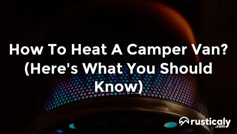 how to heat a camper van