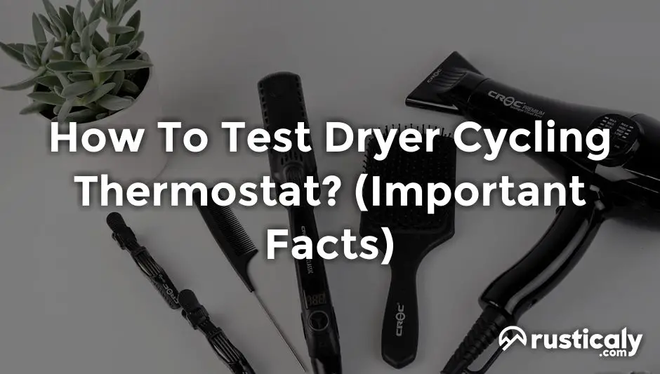 how to test dryer cycling thermostat