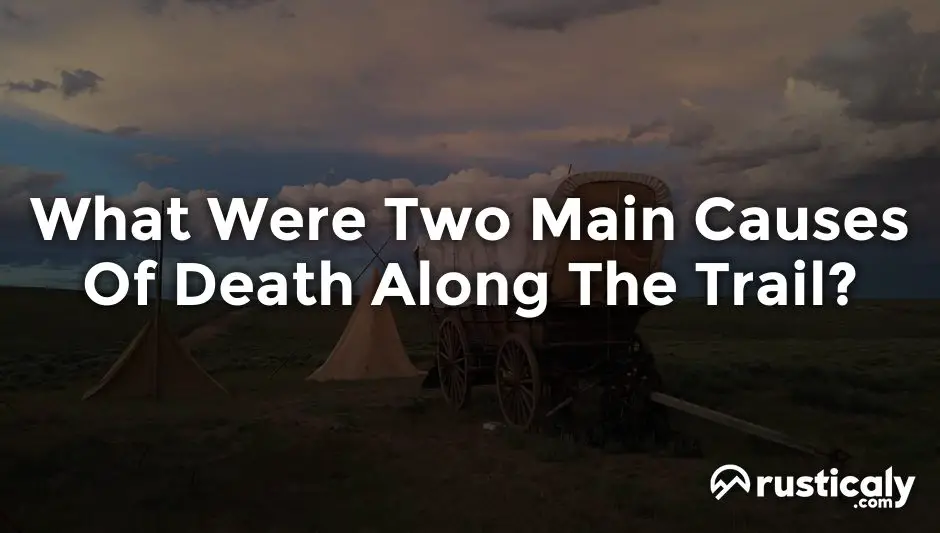 what were two main causes of death along the trail?