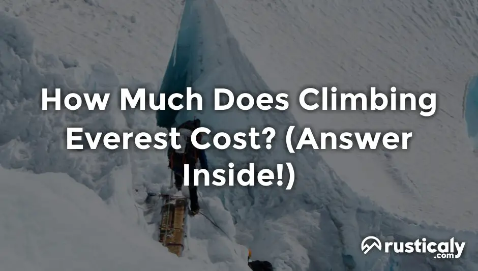 how much does climbing everest cost