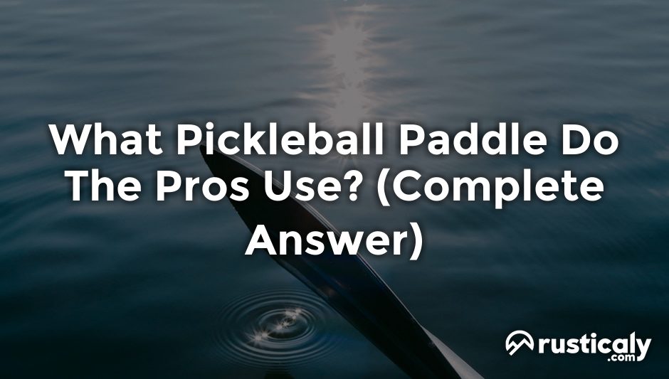 what pickleball paddle do the pros use