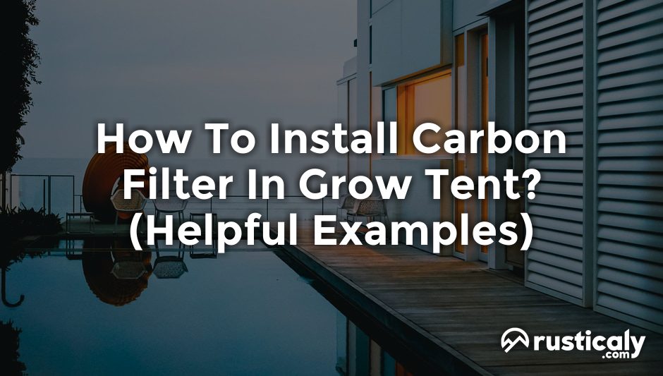 how to install carbon filter in grow tent