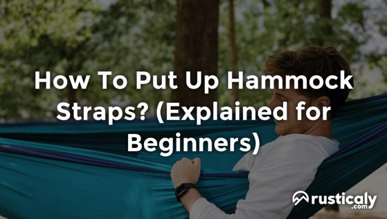 how to put up hammock straps