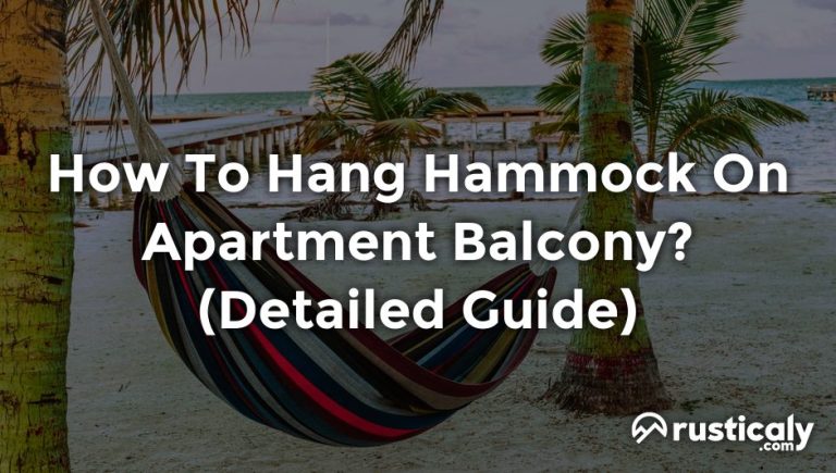 how to hang hammock on apartment balcony