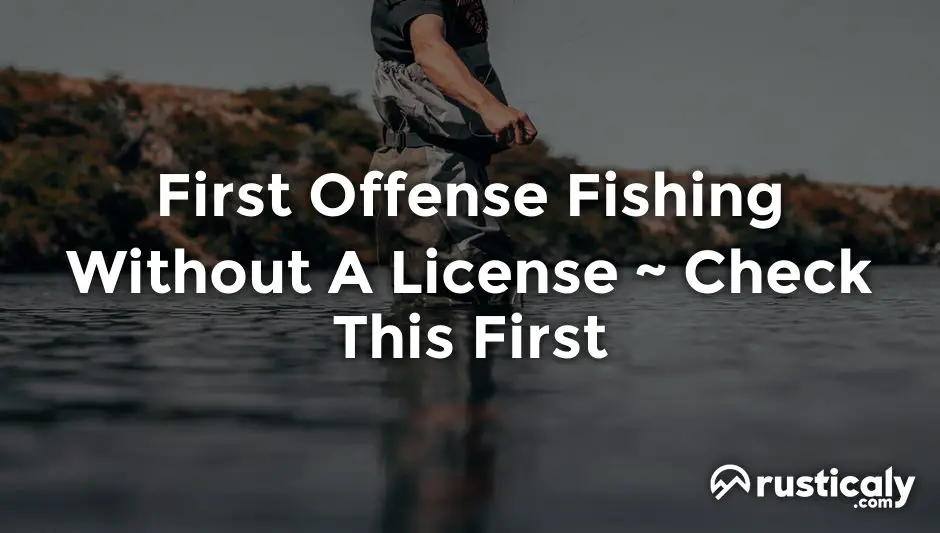 first offense fishing without a license