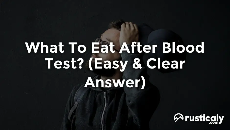 what to eat after blood test