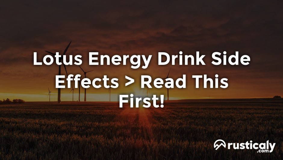 lotus energy drink side effects