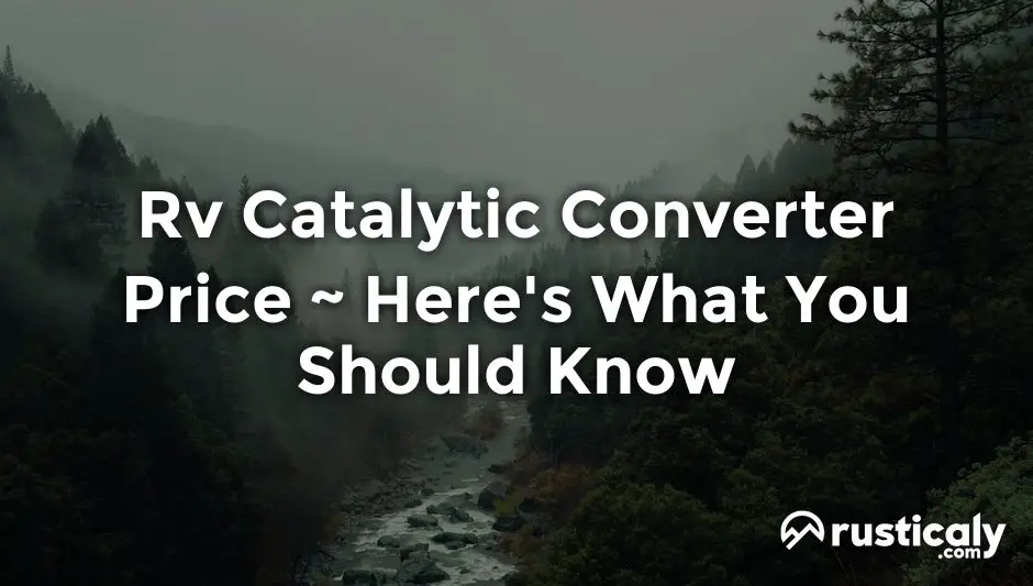 rv catalytic converter price