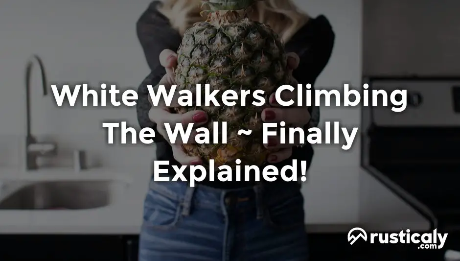 white walkers climbing the wall