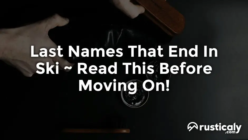last names that end in ski