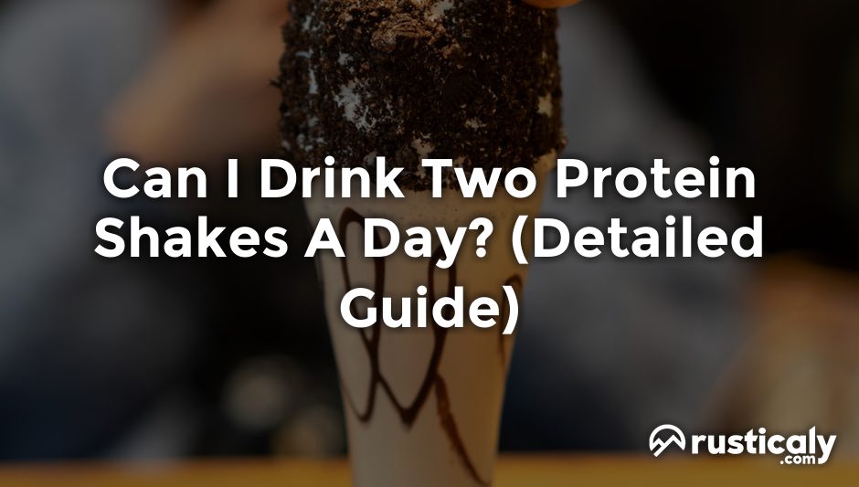 can i drink two protein shakes a day