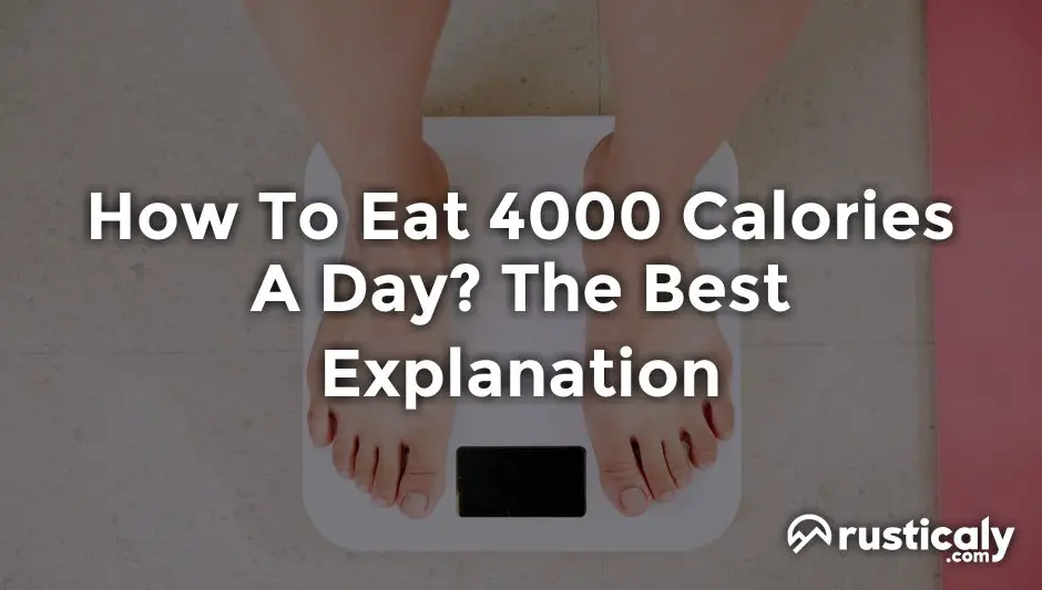how to eat 4000 calories a day