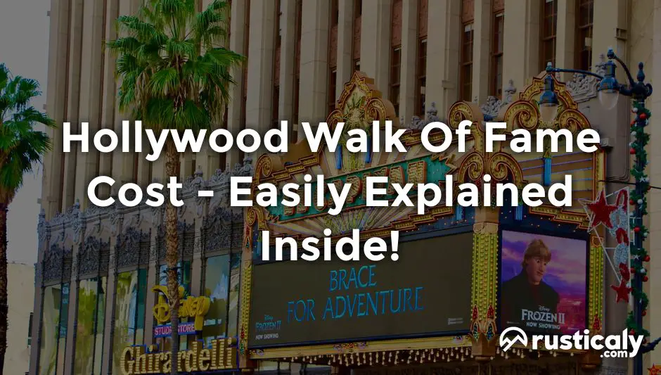 hollywood walk of fame cost