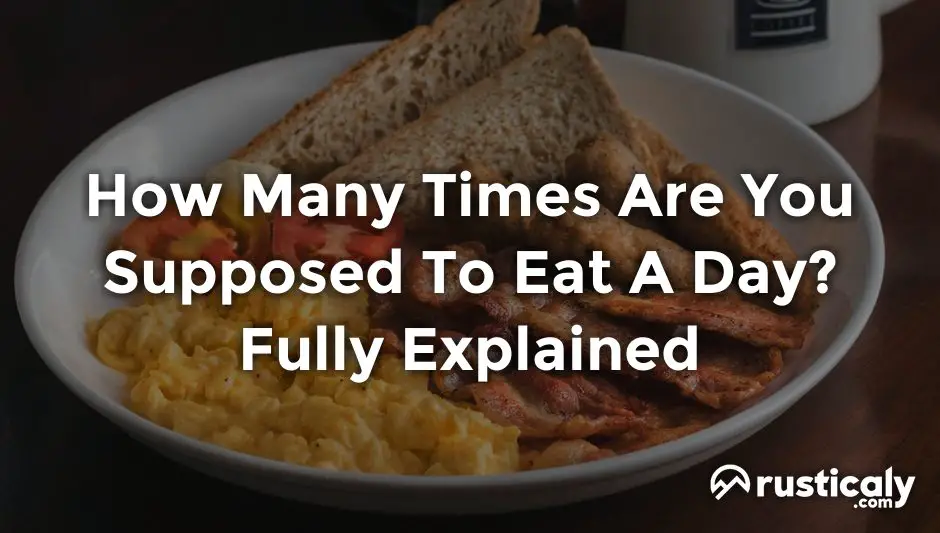 how many times are you supposed to eat a day