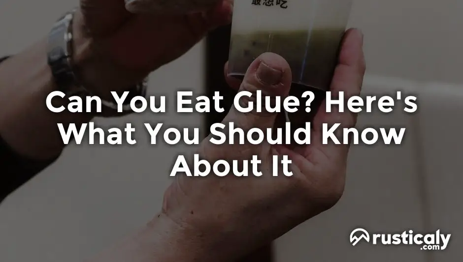 can you eat glue