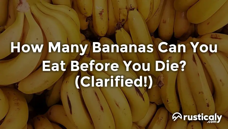 how many bananas can you eat before you die