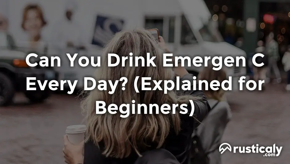 can you drink emergen c every day