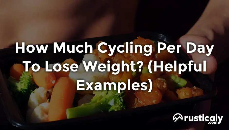 how much cycling per day to lose weight