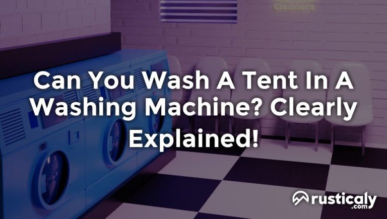 can you wash a tent in a washing machine