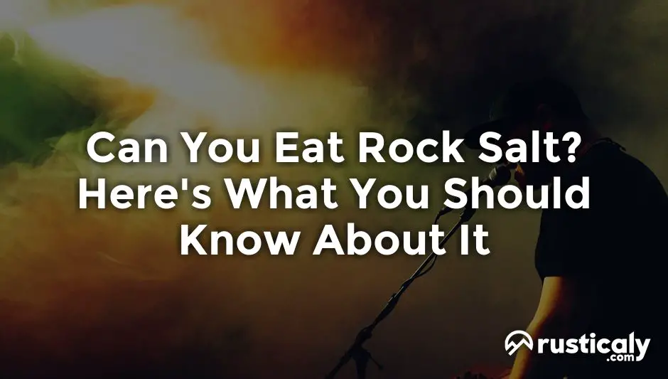 can you eat rock salt