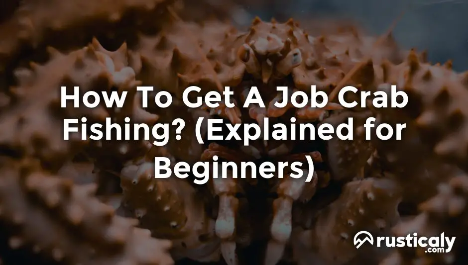 how to get a job crab fishing