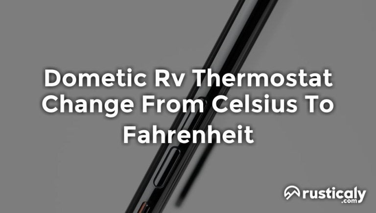 dometic rv thermostat change from celsius to fahrenheit